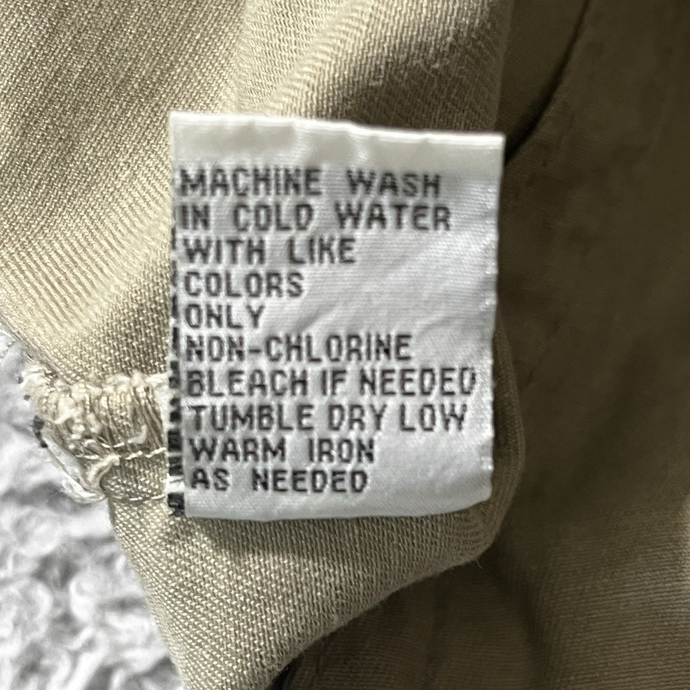 Ali & Kris Sz S Pearl Snap Embroidered Shirt Jacket Boho Army Green Chore Ranch - Picture 15 of 15